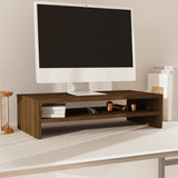 Monitor Stand Honey Brown 50x24x13 cm Solid Wood Pine