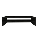 Monitor Stand Black 50x24x13 cm Solid Wood Pine - 45-Degree Angle