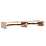 Monitor Stand 100x24x13 cm Solid Wood Pine - Top-Down View