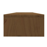 Monitor Stand Honey Brown 100x24x13 cm Solid Wood Pine