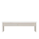 Monitor Stand White 50x27x15 cm Solid Wood Pine - 45-Degree Angle