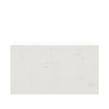 Monitor Stand White 50x27x15 cm Solid Wood Pine - Rear View