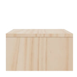 Monitor Stand 100x27x15 cm Solid Wood Pine - Rear View