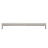 Monitor Stand White 100x27x15 cm Solid Wood Pine