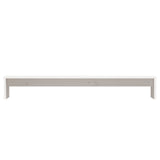 Monitor Stand White 100x27x15 cm Solid Wood Pine - 45-Degree Angle