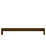 Monitor Stand Honey Brown 100x27x15 cm Solid Wood Pine - 45-Degree Angle