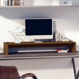 Monitor Stand Honey Brown 100x27x15 cm Solid Wood Pine