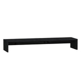 Monitor Stand Black 100x27x15 cm Solid Wood Pine
