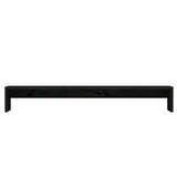 Monitor Stand Black 100x27x15 cm Solid Wood Pine