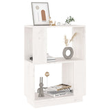 Book Cabinet/Room Divider White 51x25x70 cm Solid Wood Pine