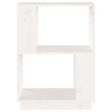 Book Cabinet/Room Divider White 51x25x70 cm Solid Wood Pine - 45-Degree Angle