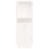 Book Cabinet/Room Divider White 51x25x70 cm Solid Wood Pine - Rear View