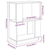Book Cabinet/Room Divider Black 51x25x70 cm Solid Wood Pine - Low Angle