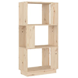 Book Cabinet/Room Divider 51x25x101 cm Solid Wood Pine - Front View