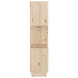 Book Cabinet/Room Divider 51x25x101 cm Solid Wood Pine - Rear View
