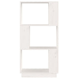 Book Cabinet/Room Divider White 51x25x101 cm Solid Wood Pine - 45-Degree Angle