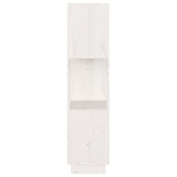 Book Cabinet/Room Divider White 51x25x101 cm Solid Wood Pine - Rear View