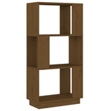 Book Cabinet/Room Divider Honey Brown 51x25x101 cm Solid Wood Pine - Front View