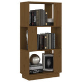 Book Cabinet/Room Divider Honey Brown 51x25x101 cm Solid Wood Pine - Top-Down View