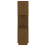 Book Cabinet/Room Divider Honey Brown 51x25x101 cm Solid Wood Pine - Rear View