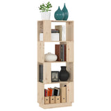 Book Cabinet/Room Divider 51x25x132 cm Solid Wood Pine - Top-Down View