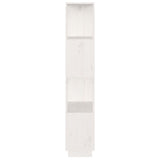 Book Cabinet/Room Divider White 51x25x132 cm Solid Wood Pine - Rear View
