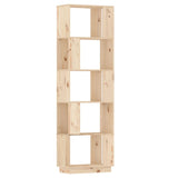 Book Cabinet/Room Divider 51x25x163.5 cm Solid Wood Pine - Front View