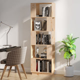 Book Cabinet/Room Divider 51x25x163.5 cm Solid Wood Pine - Side View