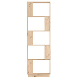 Book Cabinet/Room Divider 51x25x163.5 cm Solid Wood Pine