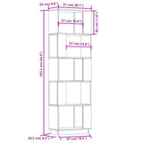 Book Cabinet/Room Divider 51x25x163.5 cm Solid Wood Pine - Low Angle