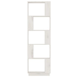 Book Cabinet/Room Divider White 51x25x163.5 cm Solid Wood Pine