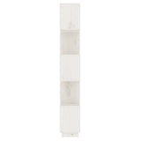 Book Cabinet/Room Divider White 51x25x163.5 cm Solid Wood Pine - Rear View