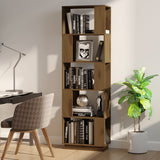 Book Cabinet/Room Divider Honey Brown 51x25x163.5 cm Solid Wood - Side View