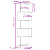 Book Cabinet/Room Divider Honey Brown 51x25x163.5 cm Solid Wood - Low Angle