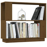 Book Cabinet/Room Divider Honey Brown 80x25x70 cm Solid Wood - Top-Down View