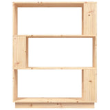 Book Cabinet/Room Divider 80x25x101 cm Solid Wood Pine - 45-Degree Angle