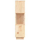 Book Cabinet/Room Divider 80x25x101 cm Solid Wood Pine - Rear View