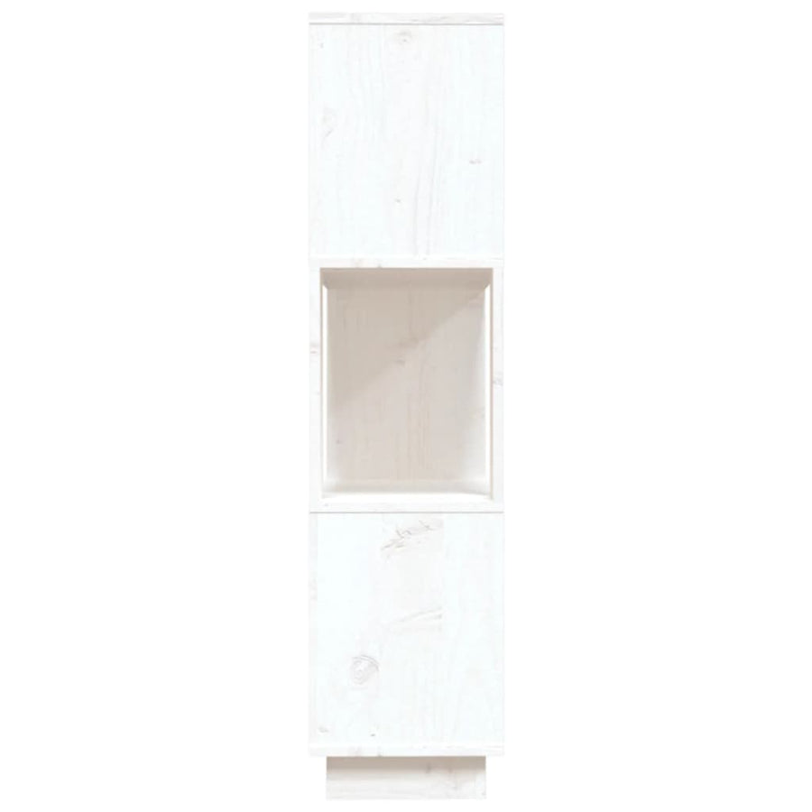 Book Cabinet/Room Divider White 80x25x101 cm Solid Wood Pine