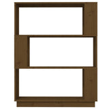 Book Cabinet/Room Divider Honey Brown 80x25x101 cm Solid Wood - 45-Degree Angle