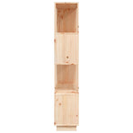 Book Cabinet/Room Divider 80x25x132 cm Solid Wood Pine