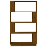 Book Cabinet/Room Divider Honey Brown 80x25x132 cm Solid Wood - 45-Degree Angle