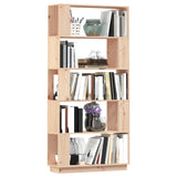 Book Cabinet/Room Divider 80x25x163.5 cm Solid Wood Pine - Top-Down View
