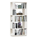 Book Cabinet/Room Divider White 80x25x163.5 cm Solid Wood Pine - 45-Degree Angle