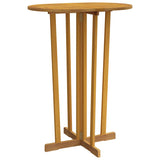 Folding Bar Table 90x65x105 cm Solid Wood Teak - Front View