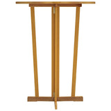 Folding Bar Table 90x65x105 cm Solid Wood Teak - Side View