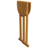 Folding Bar Table 90x65x105 cm Solid Wood Teak - Rear View