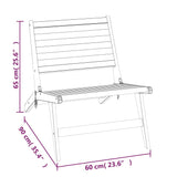 Garden Chair Solid Wood Teak - Low Angle