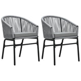 3 Piece Garden Dining Set Anthracite