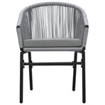 3 Piece Garden Dining Set Anthracite