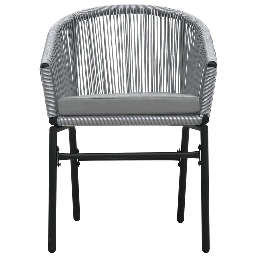 3 Piece Garden Dining Set Anthracite